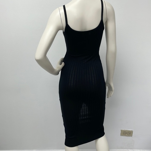NWOT • Black Rib Knit Dress - Picture 3 of 13